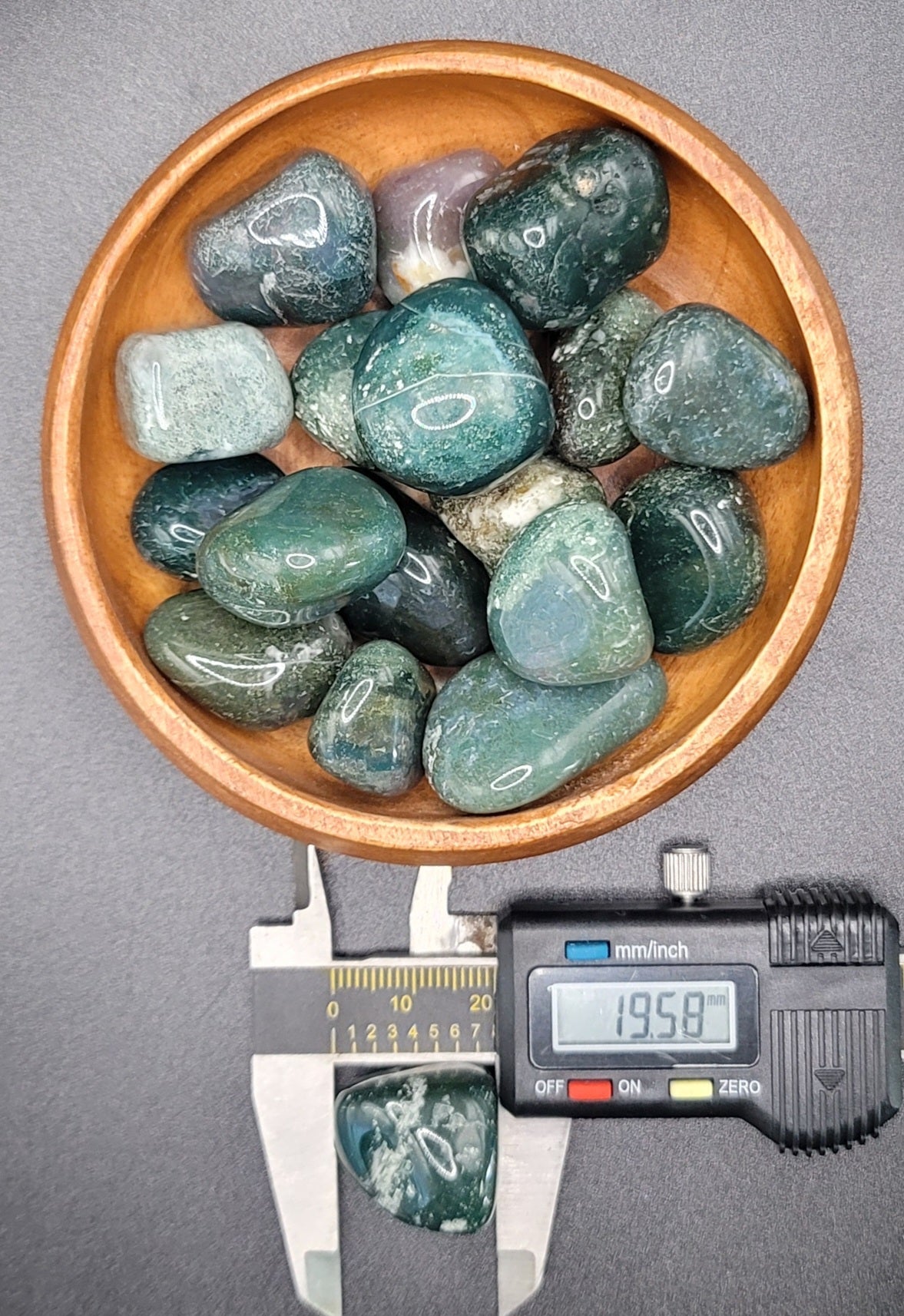 Moss Agate Tumbled
