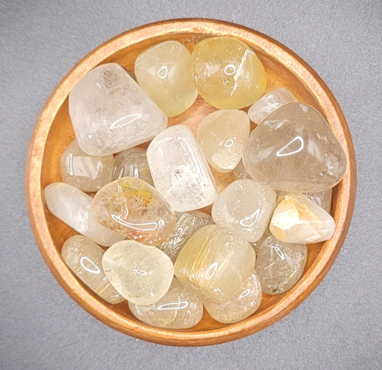 Rutilated Quartz Tumbled