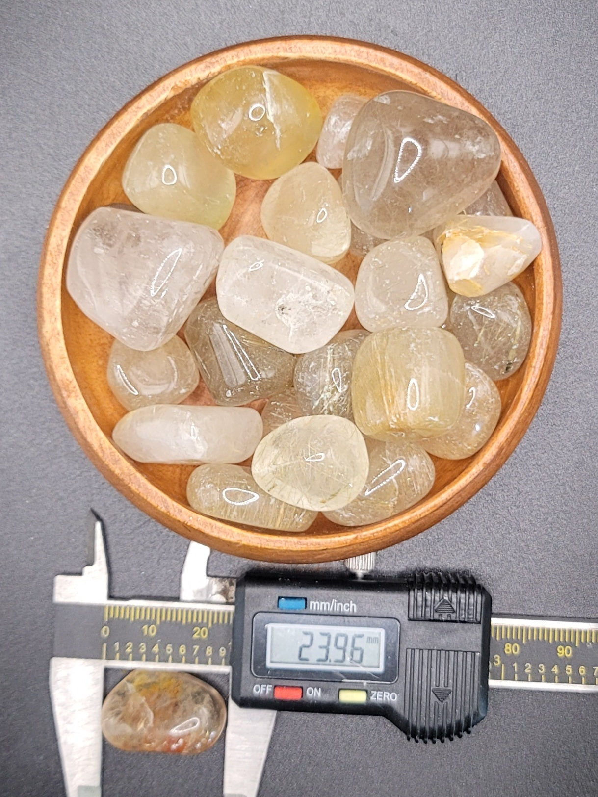 Rutilated Quartz Tumbled